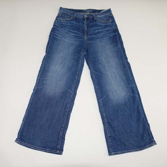 Chico's Women's High Rise Wide Leg Jeans Size 1.5 / 10 Petite Blue Denim 10P - Picture 1 of 7